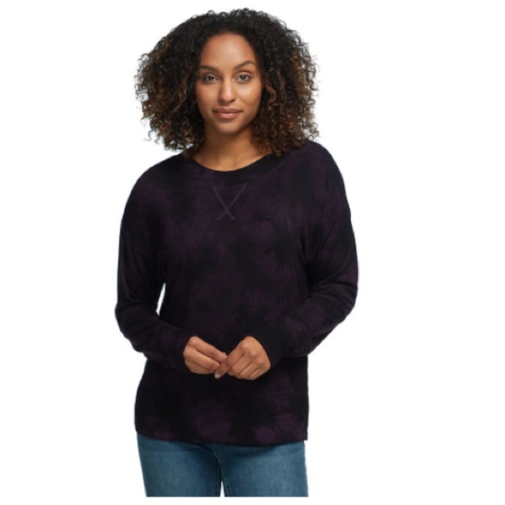Stoic Tie Dye Pullover women’s M - wine in color
